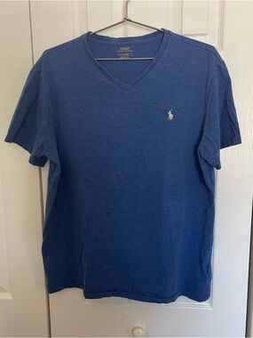 Polo by Ralph Lauren Men's V-Neck Tee - Navy Blue